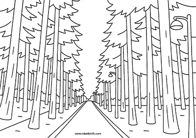 Burdur Kent Ormanı Boyama Sayfası