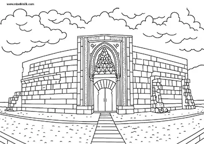 Burdur Susuz Han Kervansarayı Boyama Sayfası