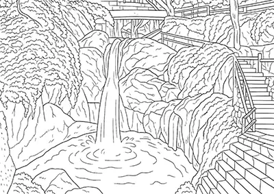 Çanakkale Ayazma Pınarı Tabiat Parkı Boyama Sayfası
