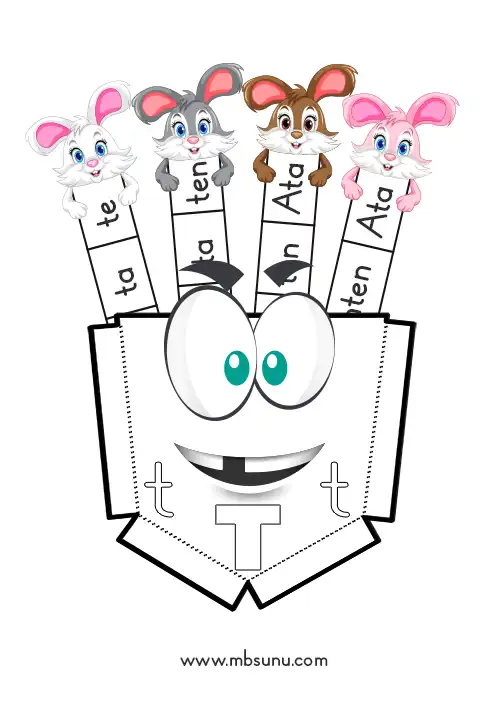 1. Sınıf İlk Okuma – Tavşanlı Defter Cebi Etkinliği