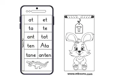 1. Sınıf İlk Okuma – Telefon Ekranında Hece ve Sözcük Okuma Etkinliği