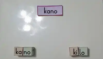 1. Sınıf Hece Küpleri ile Sözcük Oluşturma Oyunu (K Sesine Kadar)