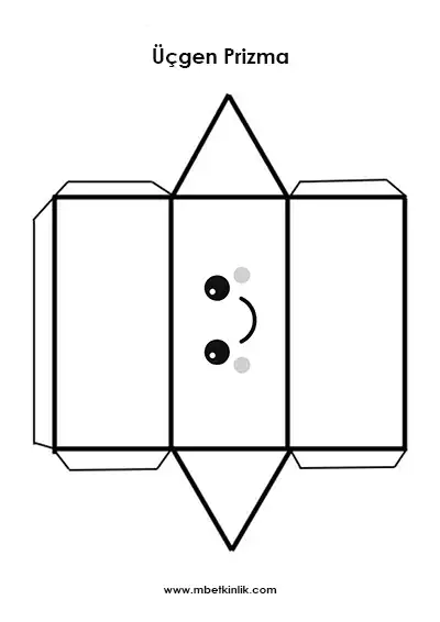 2. Sınıf Matematik – Sevimli Üçgen Prizma Katlama Etkinliği