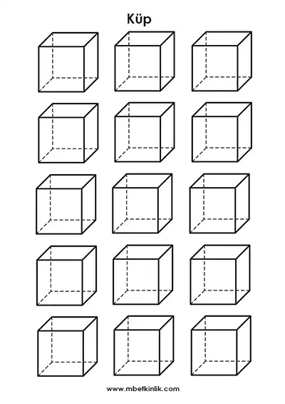 2. Sınıf Matematik – Küp Şablonları