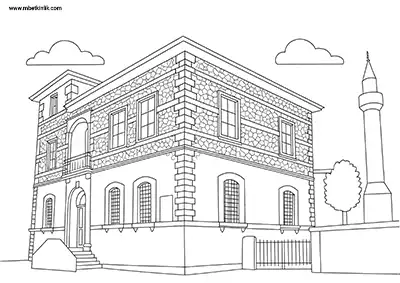 Erzurum Atatürk Evi Müzesi Boyama Sayfası
