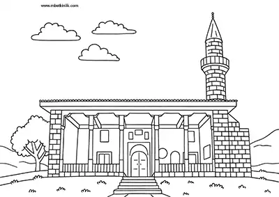 Denizli Cevher Paşa Camii Boyama Sayfası