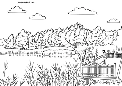 Denizli Saklı Göl Boyama Sayfası