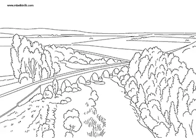 Diyarbakır Devegeçidi Köprüsü Boyama Sayfası