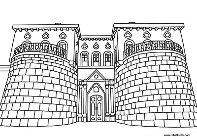 Diyarbakır Silvan Kalesi Boyama Sayfası