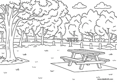 Diyarbakır Kervansaray Piknik Alanı Boyama Sayfası