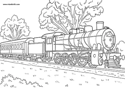 Edirne Kara Tren Boyama Sayfası