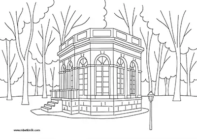 Edirne IV. Mehmet Av Köşkü Boyama Sayfası