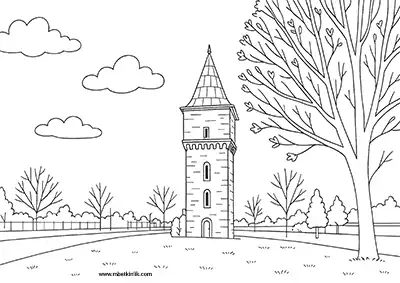 Edirne Adalet Kasrı Boyama Sayfası