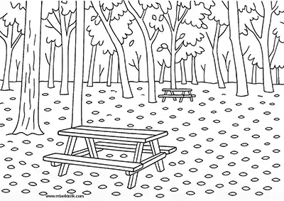 Edirne Kent Ormanı Boyama Sayfası