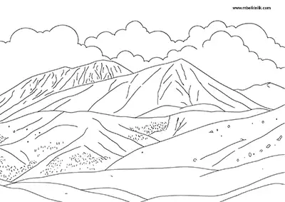 Bingöl Sülbüs Dağı Boyama Sayfası