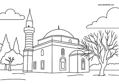 Edirne Hersekzade Ahmet Paşa Camii (Keşan) Boyama Sayfası