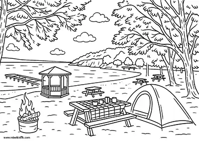 Edirne Gökçetepe Tabiat Parkı (Keşan) Boyama Sayfası