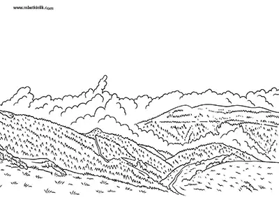 Giresun Sis Dağı Boyama Sayfası