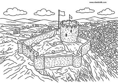 Giresun Şebinkarahisar Kalesi Boyama Sayfası