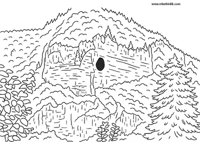 Giresun Şahin Kayası Boyama Sayfası