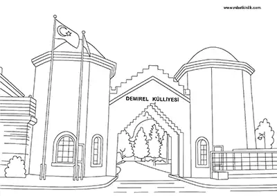 Isparta Süleyman Demirel Külliyesi Boyama Sayfası