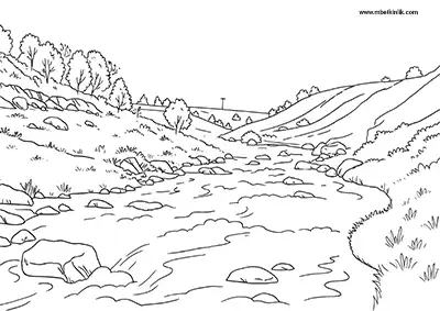 Bingöl Koş Deresi Boyama Sayfası