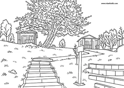 Bingöl Kent Ormanı Boyama Sayfası