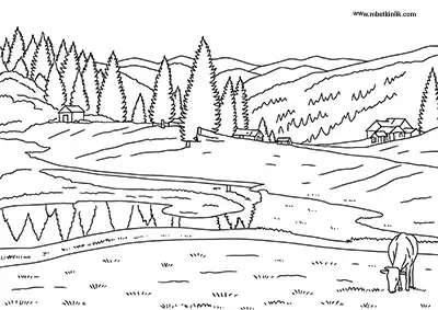 Giresun Gölyanı Yaylası Boyama Sayfası