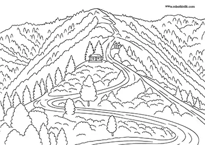 Giresun Dokuzgöz Milli Parkı Boyama Sayfası
