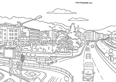 Giresun Meydanı Boyama Sayfası