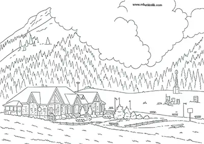 Giresun Ormanyolu Yaylası Boyama Sayfası