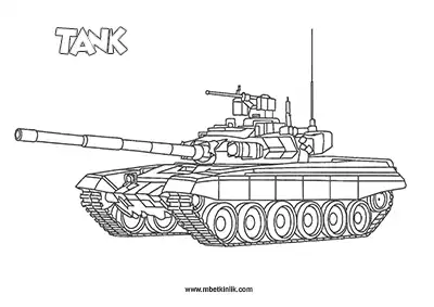 Kara Yolu Taşıtı: Tank Boyama Sayfası
