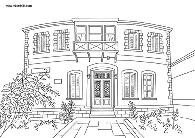 Denizli Atatürk Evi ve Etnografya Müzesi Boyama Sayfası