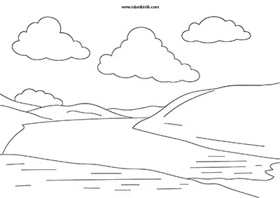 Bitlis Aygır Gölü Boyama Sayfası