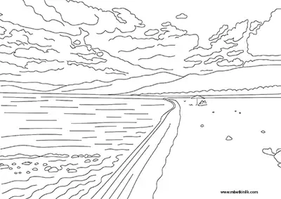 Burdur Salda Gölü Boyama Sayfası