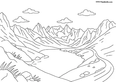 Hakkari Cilo ve Sat Dağları Millî Parkı Boyama Sayfası