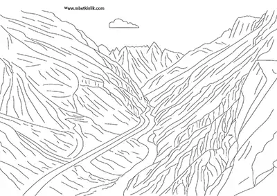 Hakkari Zap Vadisi Boyama Sayfası