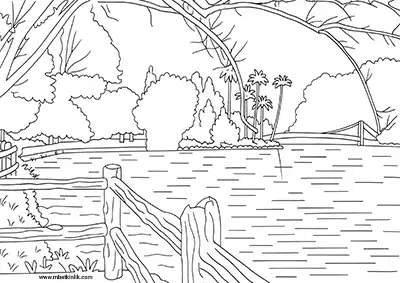 Hatay Yenişehir Gölü Boyama Sayfası