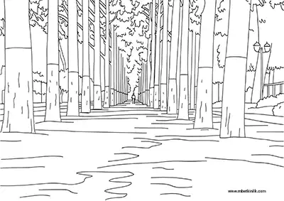 Hatay Büyük Antakya Parkı Boyama Sayfası