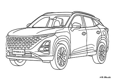 Chery Omada5 – Araba Boyama Sayfası