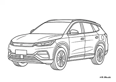 BYD Tang – Araba Boyama Sayfası
