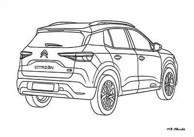 Citroen C3 Aircross – Araba Boyama Sayfası