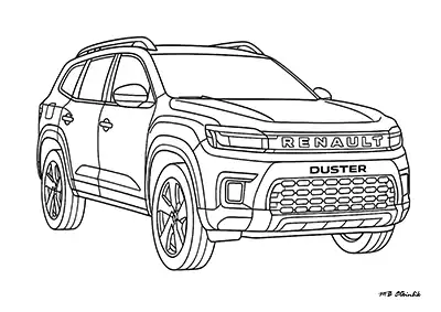 Renault Duster – Araba Boyama Sayfası