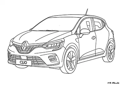 Renault Clio – Araba Boyama Sayfası