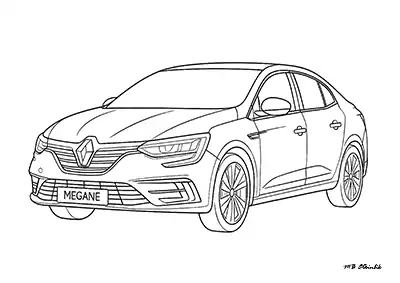Renault Megane – Araba Boyama Sayfası