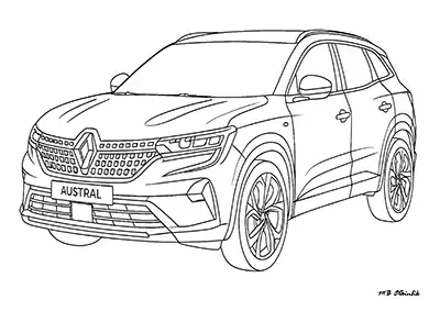 Renault Austral – Araba Boyama Sayfası