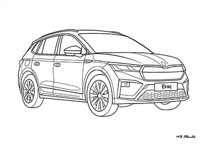 Skoda Elroq – Araba Boyama Sayfası