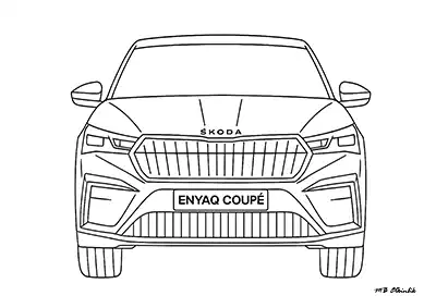 Skoda Enyaq – Araba Boyama Sayfası