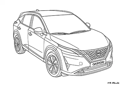 Nissan Qashqai – Araba Boyama Sayfası