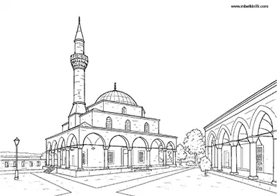 Aydın Ahmet Şemsi Paşa Camii Boyama Sayfası